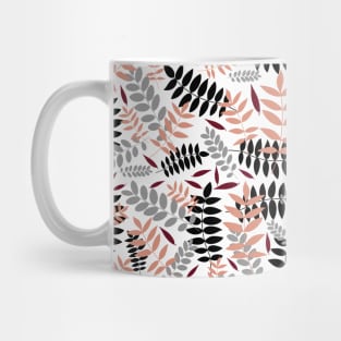 Colorful pastel leaves pattern Mug